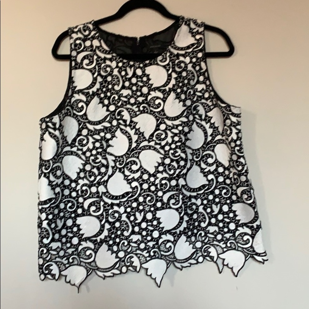 Ann Taylor top with thick lace